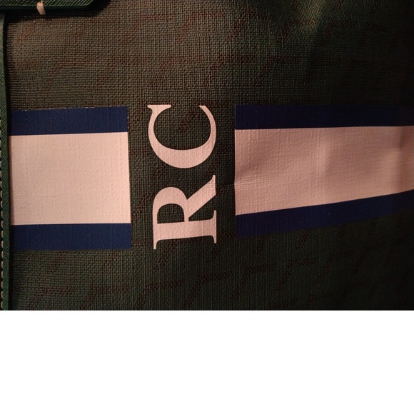 VERY COOL GREEN ROBERTO COIN "RC" TOTE BAG - EXCELLENT CONDITION - Picture 7 of 8